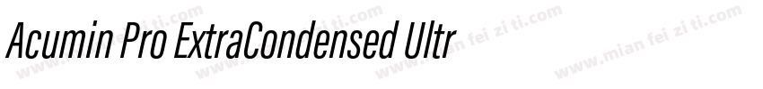 Acumin Pro ExtraCondensed UltraBlac字体转换
